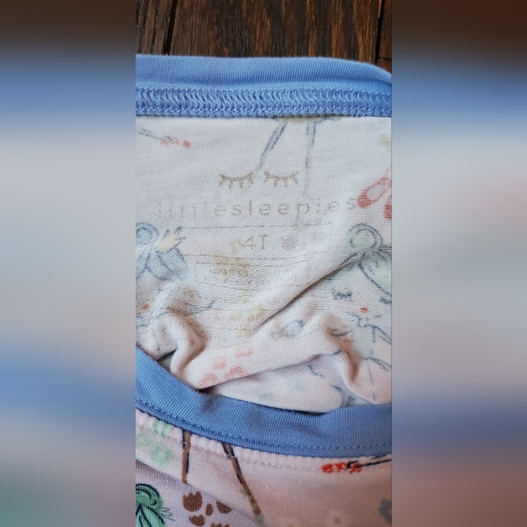 Little Sleepies Prima Ballerina Pajamas Size 4T - Picture 2 of 4